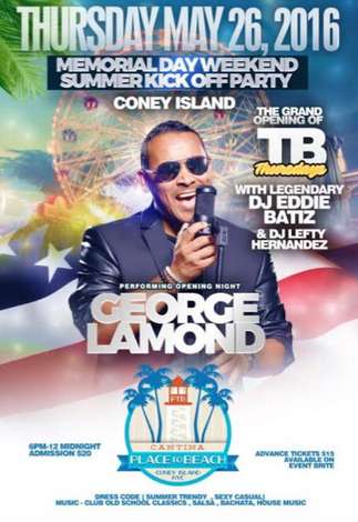 Event Place To Beach Coney Island Boardwalk with George Lamond