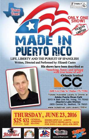 Event Made in Puerto Rico - Elizardi Castro Texas Comedy Tour 2016 in Dallas