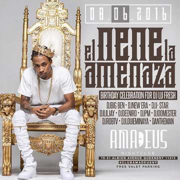 Event El Nene La Amenazzy Live At Amadeus Nightclub