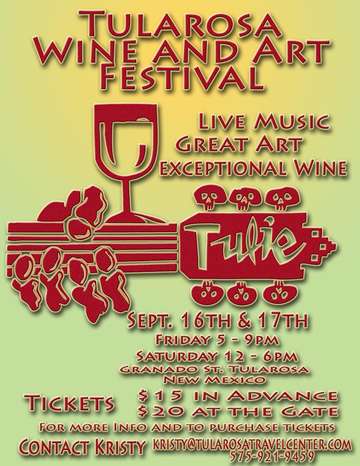 Event Tularosa Wine & Art Festival - Friday or Saturday