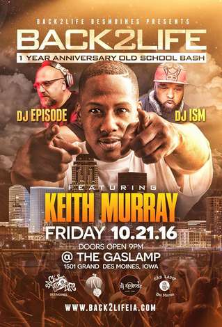 Event Back2Life 1 Year Anniversary Old School Bash Feat. Keith Murray