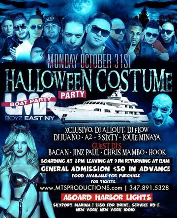 Event HALLOWEEN BOAT PARTY AT HARBOR LIGHTS CRUISE NYC