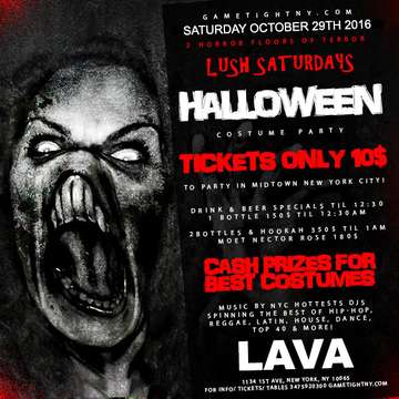 Event Halloween Lava NYC party 2016