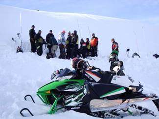 Event West Yellowstone, Snowmobile Intro to Avalanches w/ Field