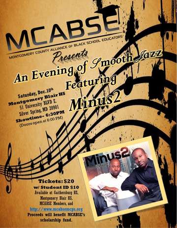 Event MCABSE presents "An Evening of Jazz with Minus2"