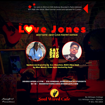 Event Love Jones Best Hate Best Love Poetry feat. A.J. Houston & Mac Music