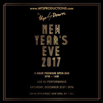 Event Up and Down New Year's Eve 2017