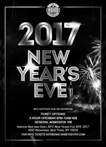 Event New Years Eve 2017 Inwood Bar and Grill