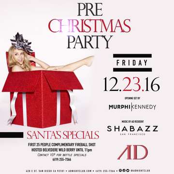 Event PRE CHRISTMAS PARTY @ AD Nightclub w/ VIP Entry + Complimentary Champagne