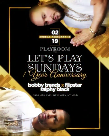 Event Let's Play Sundays 1 Year Anniversary Presidents Day Edition At Playroom Lounge NYC