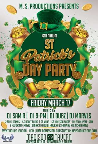 Event St Patrick's Day Party at Madison Square Tavern