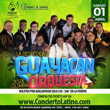 Event DIRECTAMENTE DESDE COLOMBIA LA ORQUESTA GUAYACAN