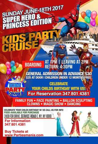 Event Kids Boat Party - Princess and Hero Edition