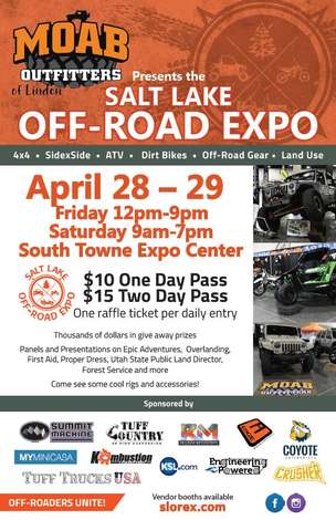 Event MOAB OUTFITTERS of Lindon presents the Salt Lake Off-Road Expo
