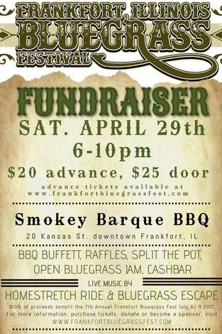 Event Frankfort Bluegrass Fundraiser at Smokey Barque