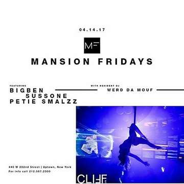 Event Mansion Fridays At Cliff New York