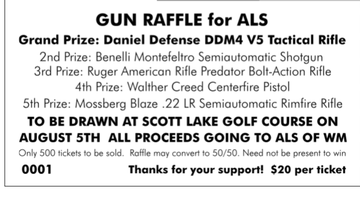 Event Gun Raffle for ALS