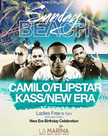 Event Sunday Beach Party DJ Camilo Live At La Marina