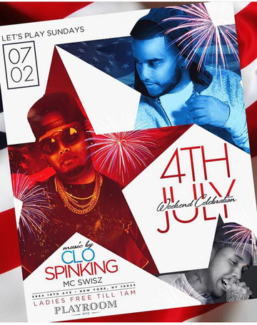 Event 4th Of July Weekend Celebration At Playroom NYC