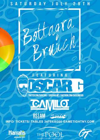 Event Oscar G and Dj Camilo Bottagra Brunch Harrahs Pool Party