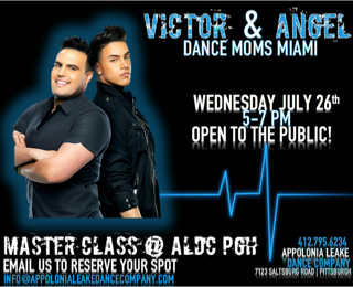 Event Victor & Angel Dance Moms/Miami Master Class at ALDC Pittsburgh
