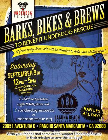 Event Barks, Bikes and Brews Fundraiser