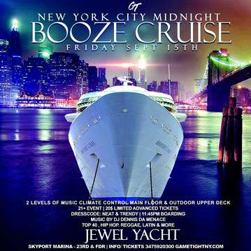 Event NYC Booze Cruise Party at Skyport Marina Jewel Yacht