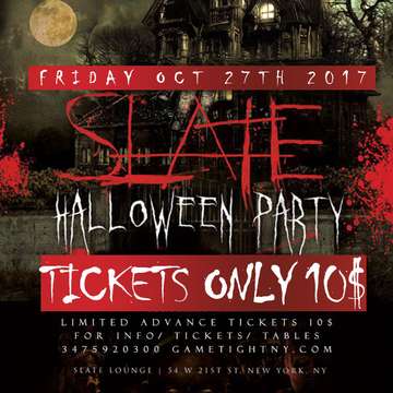 Event Slate NYC Halloween Party 2017
