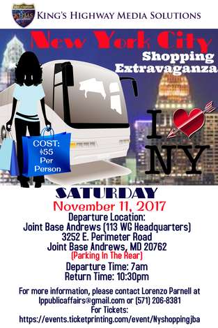 Event New York Shopping Extravaganza for Joint Base Andrews