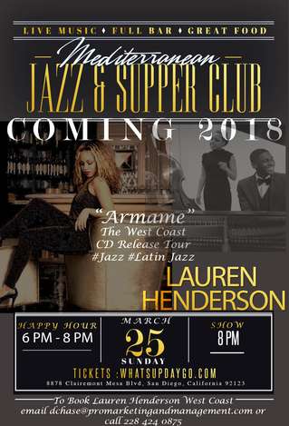 Event Lauren Henderson: "Armame" West Coast CD Release Tour