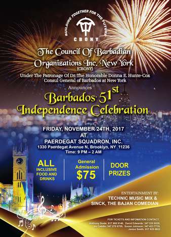 Event BARBADOS' 51ST INDEPENDENCE CELEBRATION