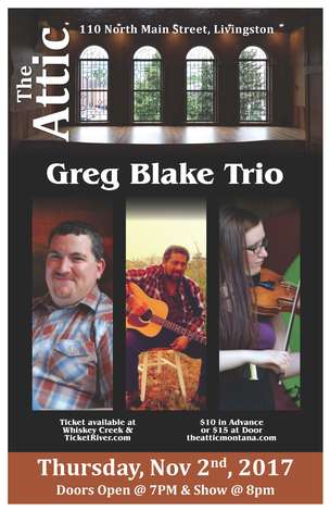Event Greg Blake Trio Thursday, November 2nd
