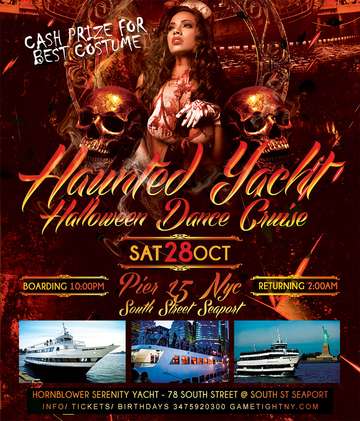 Event Hornblower Yacht Halloween Cruise Pier15 South st Seaport