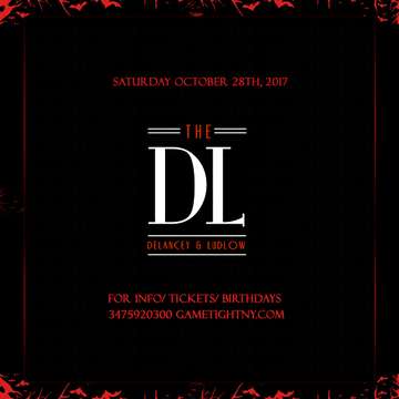 Event DL Rooftop Lounge NYC Halloween party 2017