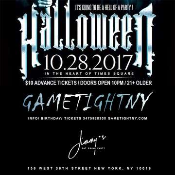 Event Jimmy's NYC Halloween Party 2017