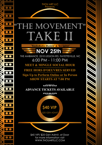 Event THOU ART LLC Open Mic! “The Movement”