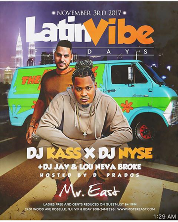 Event Latin Vibe Fridays At Mr.East