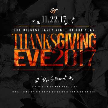 Event Up & Down Thanksgiving Eve party 2017