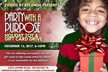 Event Party With A Purpose Holiday Toy & Gift Card Drive