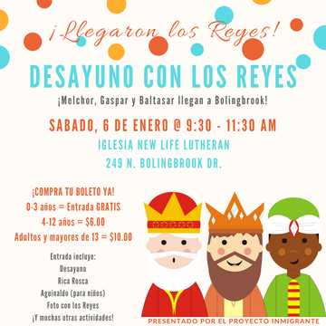 Event SOLD OUT: ¡Desayuno con los Reyes Magos! Holiday Breakfast with the 3 Wisemen!
