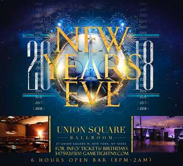 Event Union Square Ballroom New Years Eve NYE 2018