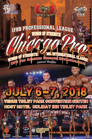 Event IFBB PROFESSIONAL LEAGUE WINGS OF STRENGTH CHICAGO PRO Ms INTERNATIONAL CLASSIC  & NPC TIM GARDNER CHICAGO EXTRAVAGANZA NATIONAL QUALIFIER