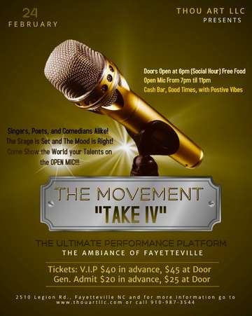 Event The Movement "TAKE IV" Open Mic