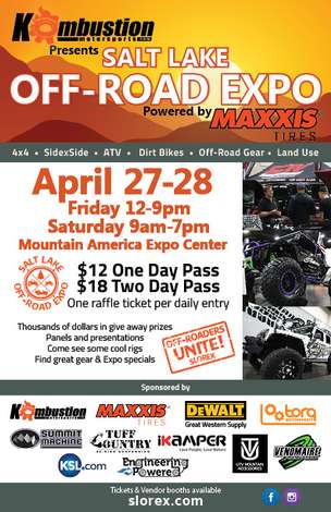 Event Kombustion Motorsports presents the Salt Lake Off-Road Expo Powered by MAXXIS Tires