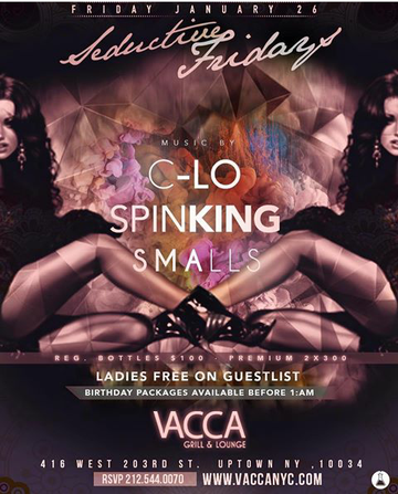 Event Seductive Fridays Ladies Night Edition At Vacca Lounge