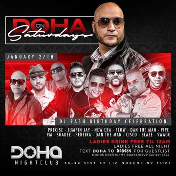 Event Doha Saturdays DJ Bash Birthday Bash At Doha Nightclub