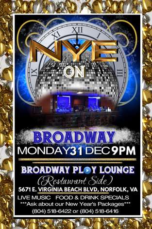 Event NYE on Broadway @ The Play Lounge