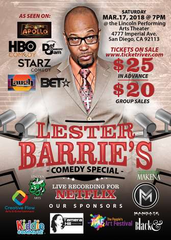Event Lester Barrie's Comedy Special