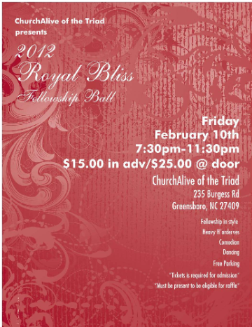 Event Royal Bliss Fellowship Ball
