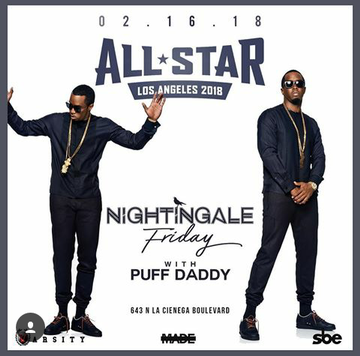 Event NBA All Star Weekend Puff Daddy Live At Nightingale